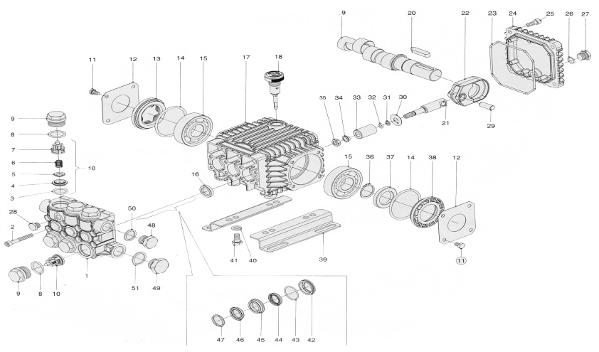 GP TC1809S17 pump rebuild repair parts 